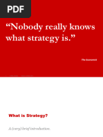 What Is Strategy