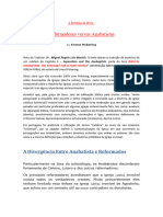 Separatismo E Anabatistas - Contrastados Contra Reformadores.E.Pickering