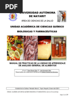 Manual de Prácticas de Análisis de Alimentos - Ene - 2021 QFB