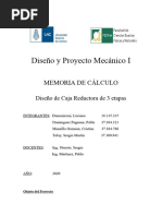 Memoria de Cálculo - Reductor de 3 Etapas