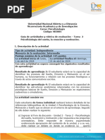 Guia de Actividades y Rúbrica de Evaluación - Unidad 2 - Tarea 2 - Psicofisiología Del Sueño, La Emoción y Motivación