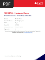 MIET2510 Mechanical Design - Practical Assignment 2