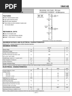 Small Signal Switching Diode Features D0 - 35: Reverse Voltage - 75 Volts FORWARD CURRENT - 0.15amperes