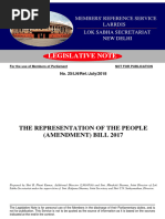 The Representation of People (Amendment) Bill 2017