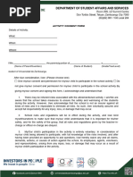 FO DSAS 096 Activity Consent Form