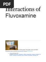 Interactions of Fluvoxamine