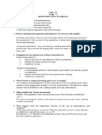 Unit II Semiconductor Physics Part A-1