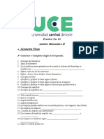 Tercera Practica - Geometria Plana - Analisis Matematico II - Enero - Abril 2023