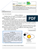 Atividade 13 5 o Ano Ciencia Da Natureza Tema Terra e Universo e o Movimento de Rotacao Da Terra Fases Da Lua 1