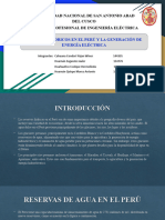 Recurso Hidricos en El Peru y Generacion de Energia Electrica