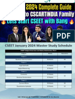 CSEET January 2024 Master Study Plan