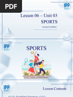 Pre-Inter - Lesson 06 - Unit 03 - Sports