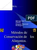 Conservacion de Los Alimentos