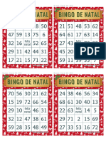 BINGO DE NATAL Organized Organized