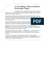 Research Paper Topics On Dental Hygiene