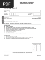 Cambridge O Level: CHEMISTRY 5070/32