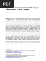 Alginate Production From Marine Macroalgae