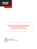 Evaluación 5 - Licitación de Obras Menores (Formativa)