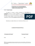 Notificacion Resultados Evaluacion 2016 - 2017