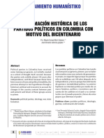 La Formación Histórica de Los Partidos Políticos en Colombia Con Motivo Del Bicentenario