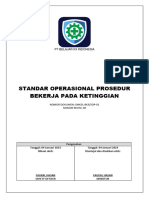 SOP Bekerja Pada Ketinggian