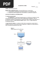 CHT323A Crystallization