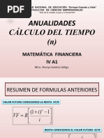 SESIÓN 10 DESARROLLADA IV A1 ANUALIDADES Cálculo de N 2023-I