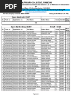 BA Girls History 2nd List