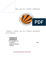 Building A Mobile App For Volunteer Management and Coordination