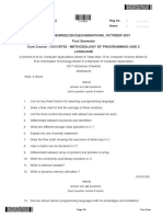 Bca1mpcl 2021 Oct Methodology of Programing in C Language