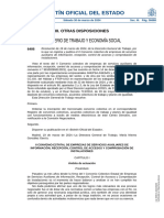 Boletín Oficial Del Estado: Ministerio de Trabajo Y Economía Social