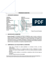 Programa Derecho Procesal I Ust