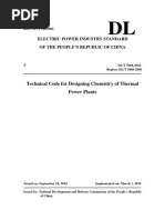 030 DLT5068 Technical Code For Designing Chemistry of Fossil-Fired Power Plants New