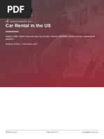 Car Rental in The US Industry Report