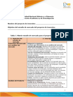 Anexo 1 Matriz Estudio de Mercado para El Proyecto de Inversión - Con Instrucciones