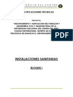 5.02.03. Especificaciones Tecnicas Bloque 1 - Instalaciones Sanitarias