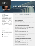 Sonia Delgado Rey: Perfil Personal Formación Académica