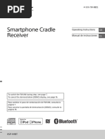 Smartphone Cradle Receiver: Operating Instructions Manual de Instrucciones