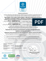 P.V.C. Gerfor - Cert Nº317106 Tubo Accesorios Curvas Varios