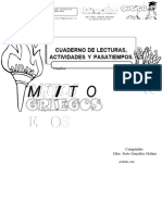 Mitos Griegos Cuaderno de Lecturas Actividades y Pasatiempos