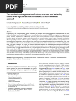 The Contribution of Organizational Culture, Structure, and Leadership Factors in The Digital Transformation of Smes: A Mixed Methods Approach