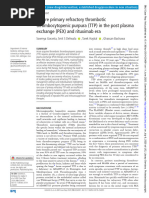 Severe Primary Refractory Thrombotic Thrombocytopenic Purpura