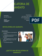 Copia de REVOCATORIA DE MANDATO - Derecho Constitucional - Exposición