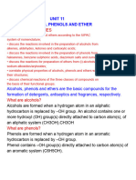 Unit 11 - Alcohols, Phenols and Ethers