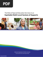 The Role of Special Education Services in An Equitable Multi-Level System of Supports