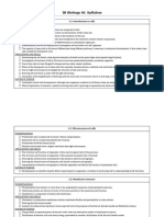 IB Biology HL Syllabus