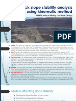 Topic 3 Rock Slope Stability Analysis Using Kinematic Method