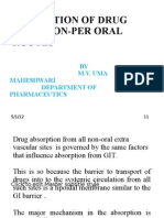 Absorption of Drug From Non-Per Oral Routes