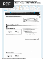 Demonstration Method - Kenwood KE-7090 Instruction Manual (Page 11) - ManualsLib