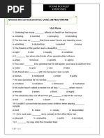 Booklet Vocab Revision